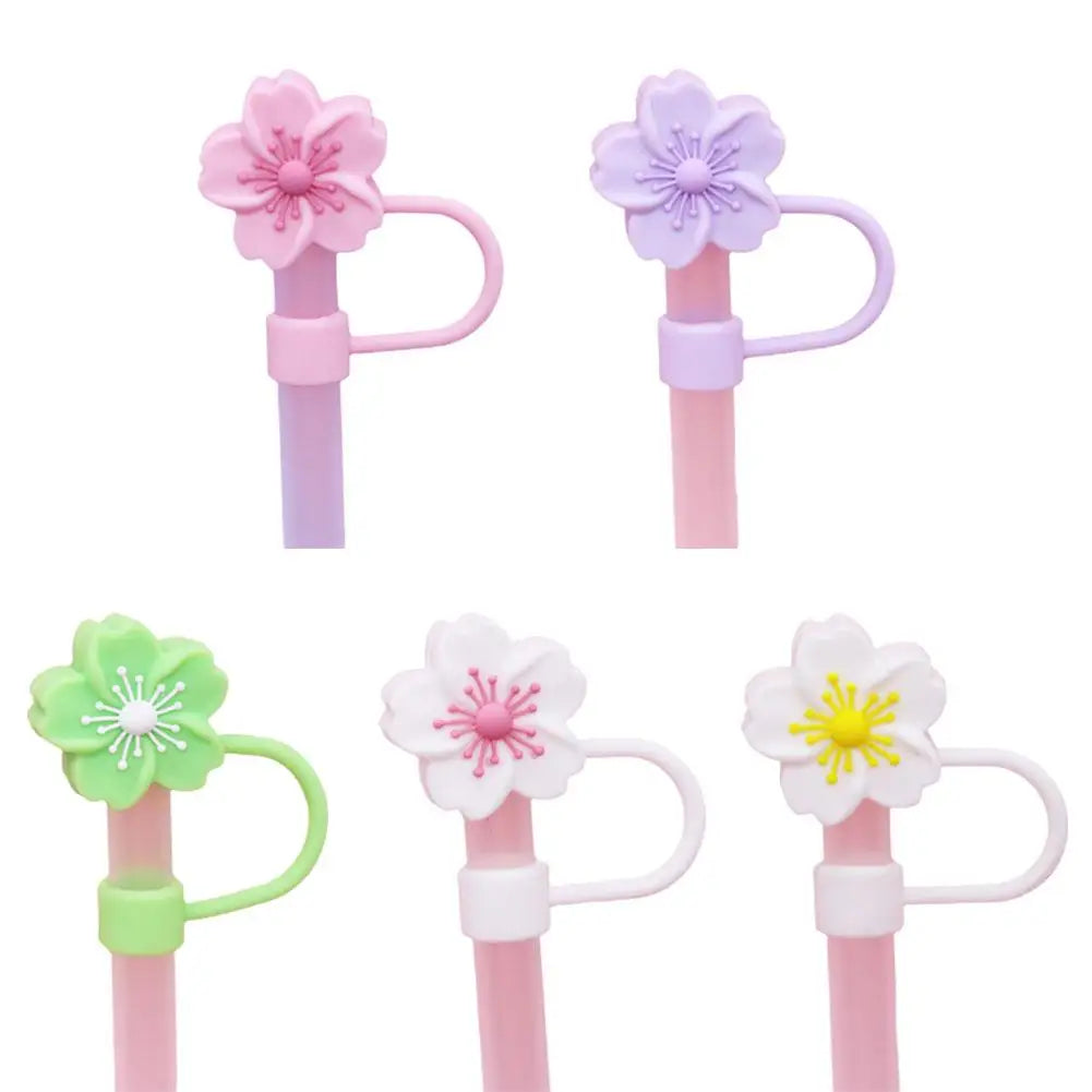 Flower Straw Caps